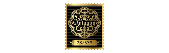 Antagon Royal kártya záró matricája