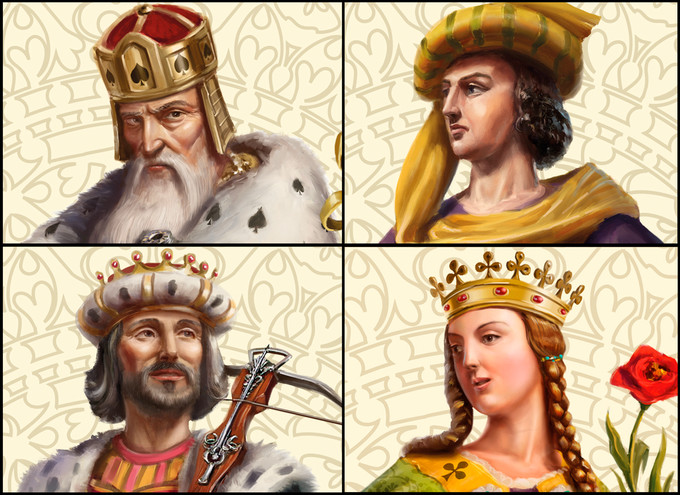 Charlemagne kártya tervei